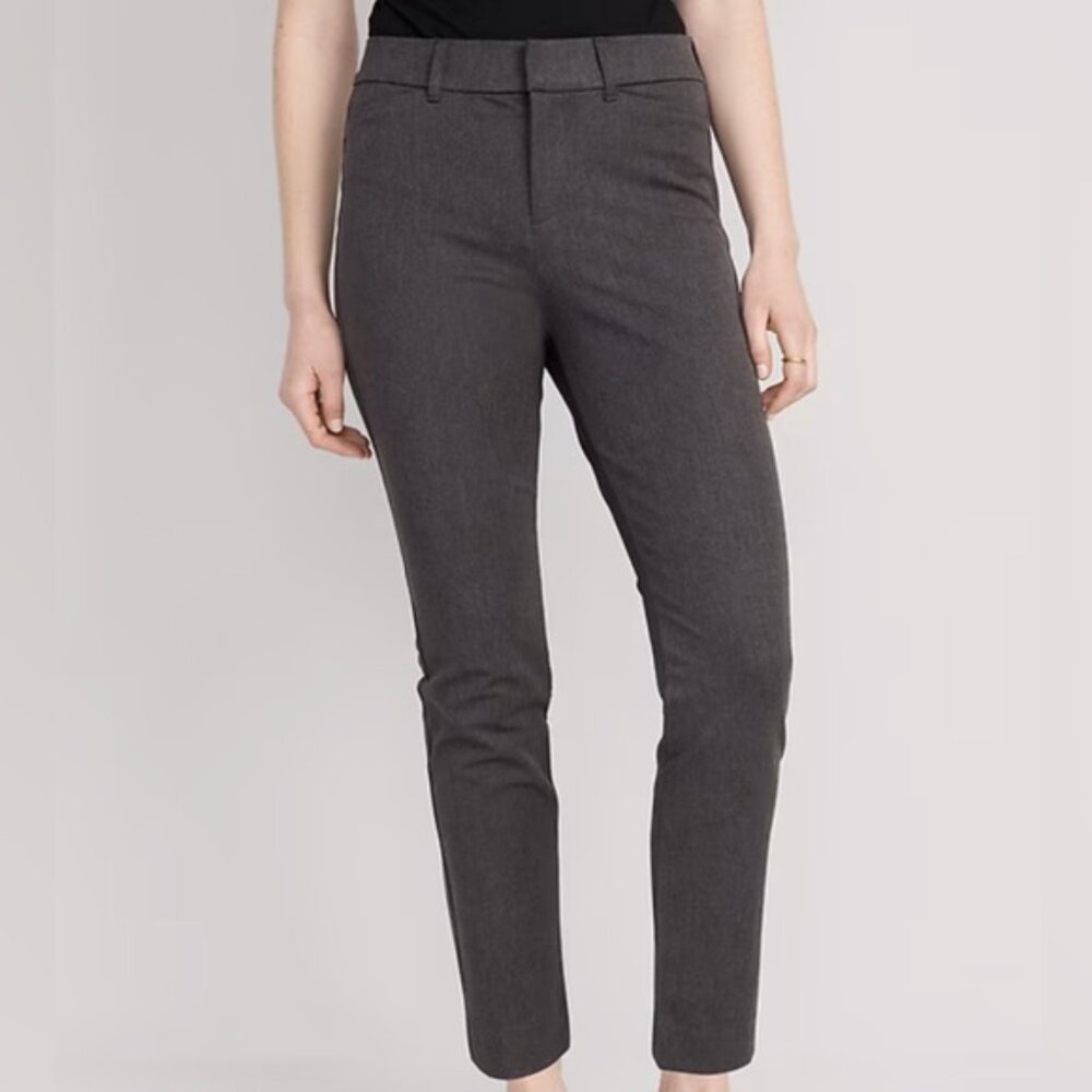 Old Navy Women's Ankle length Charcoal Gray Pixie pants size 10